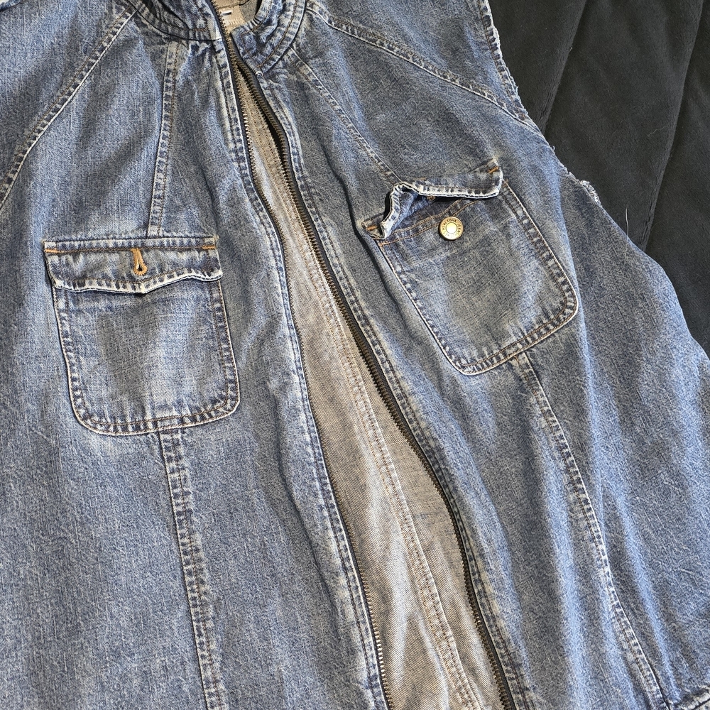 Jones New York Blue Denim Vest
